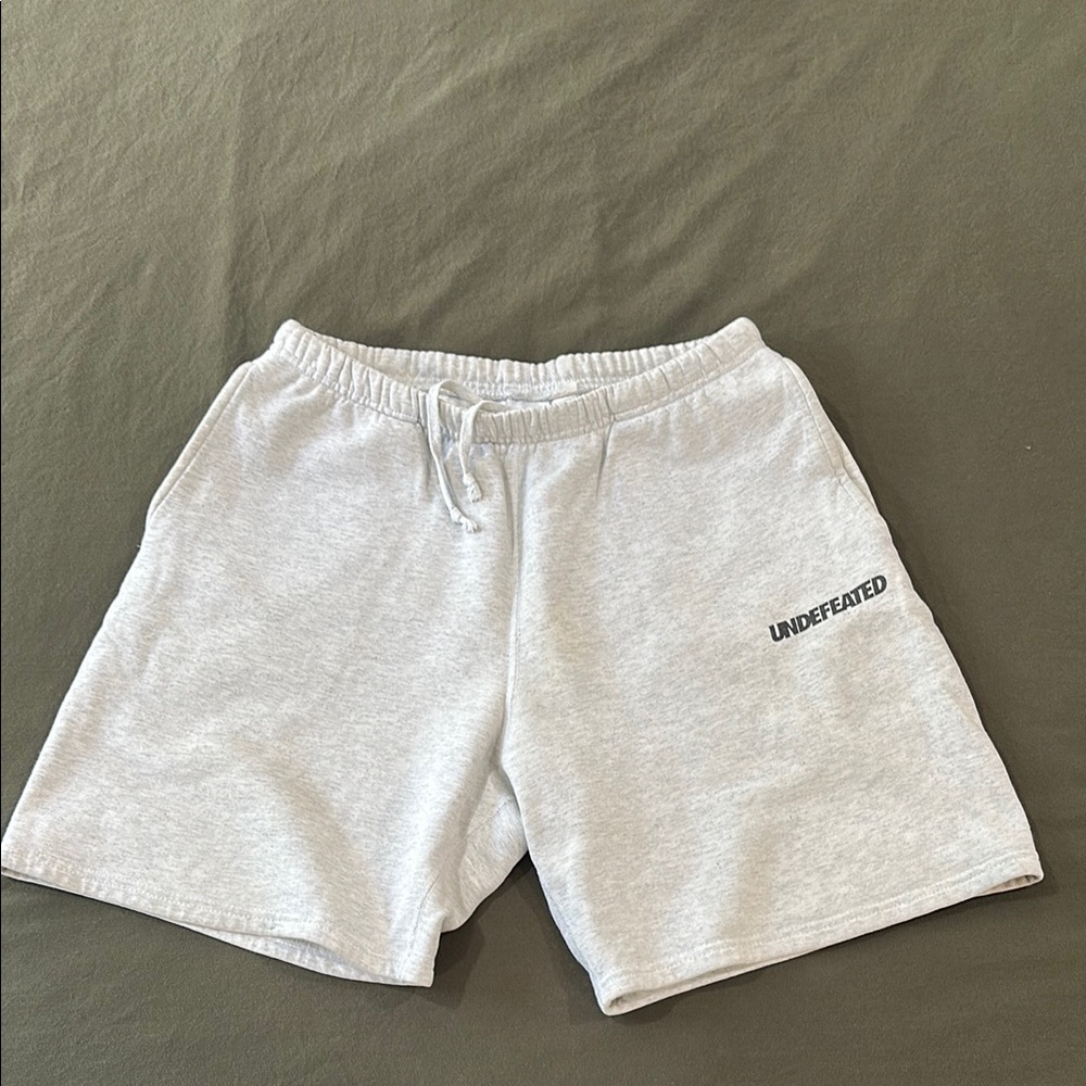 Undefeated Gray Athletic Shorts, Size Large